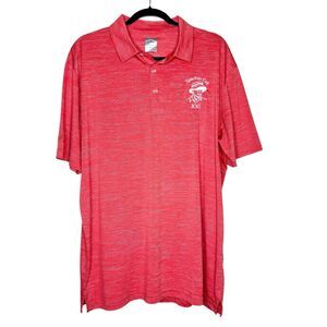 Callaway Opti-Dri Golf Polo Mens XL Pink White Spackler Cup XXI White Logo